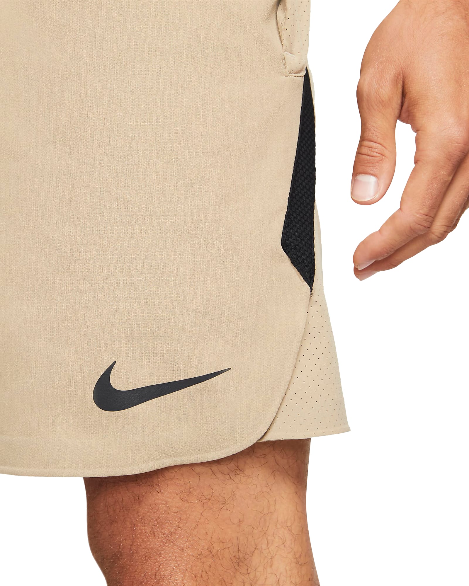 Nike Men's Pro Dri-FIT Flex Rep Shorts - Khaki / Black